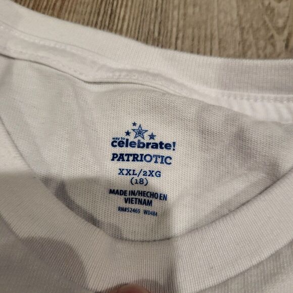 Celebrate Tyrannosaurus Rex Americana Fourth of July Tank Top Youth Size XXL 18 - Picture 3 of 5